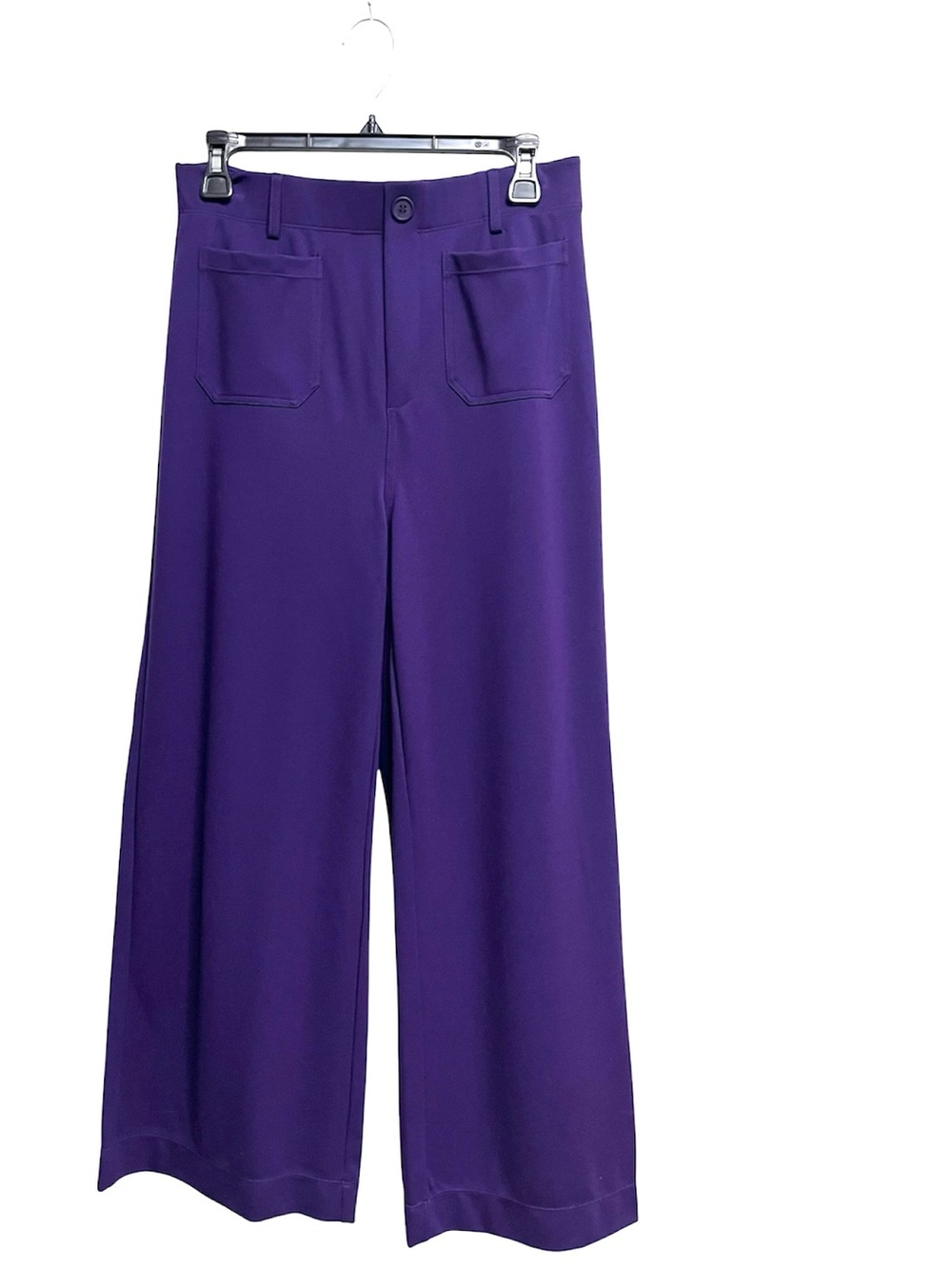 Halara Purple High-Waisted, Wide-Leg Trousers Women’s Size M